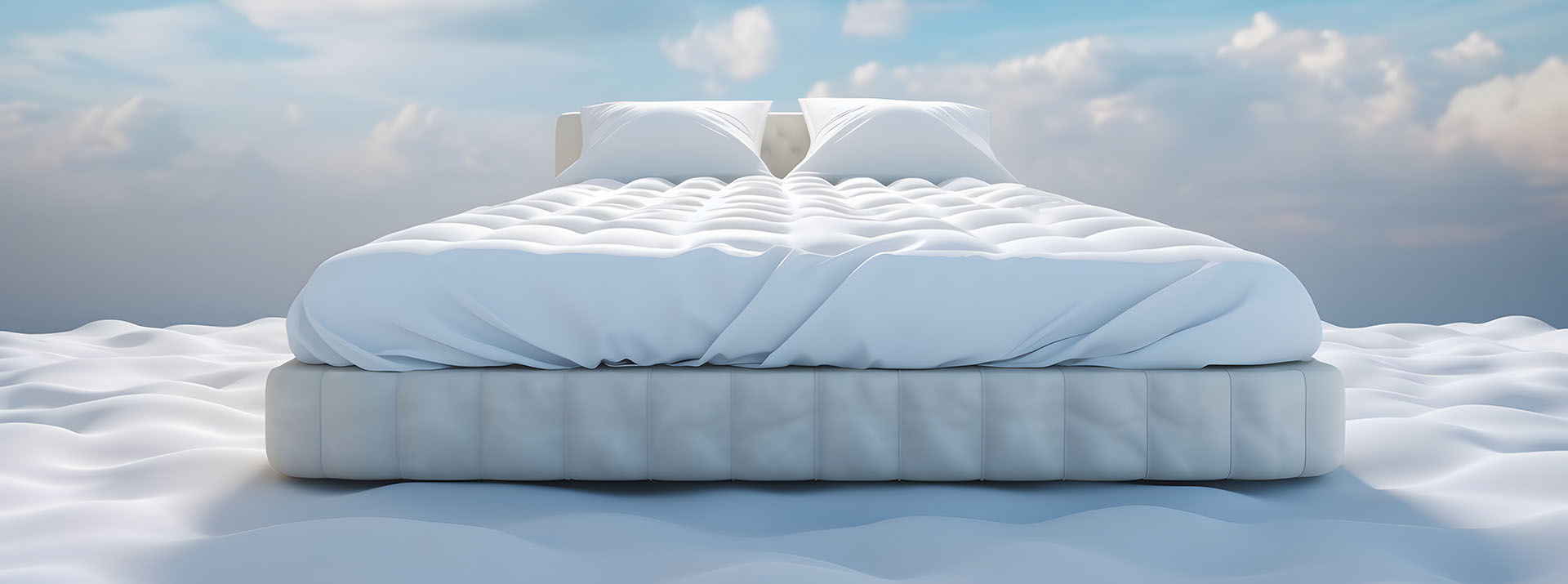 bed-with-blue-sky-clouds